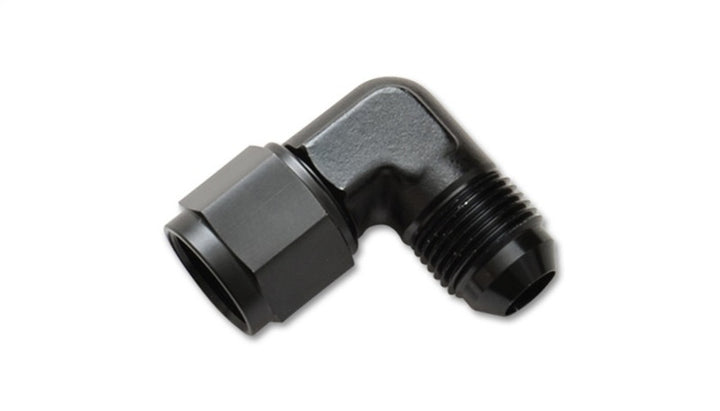 Vibrant -10AN Female to -10AN Male 90 Degree Swivel Adapter Fitting - Bull Strap