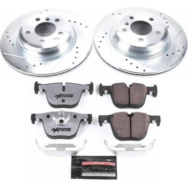 Power Stop 15-16 BMW 328i xDrive Rear Z26 Street Warrior Brake Kit - Bull Strap