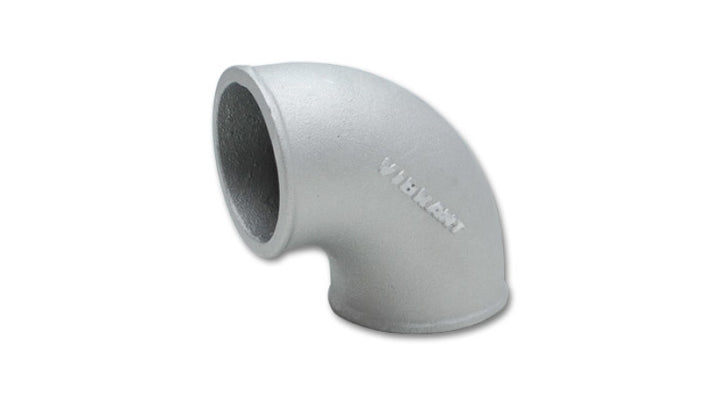 Vibrant 2.5in O.D. Cast Aluminum Elbow (90 degree Tight Radius) - Bull Strap