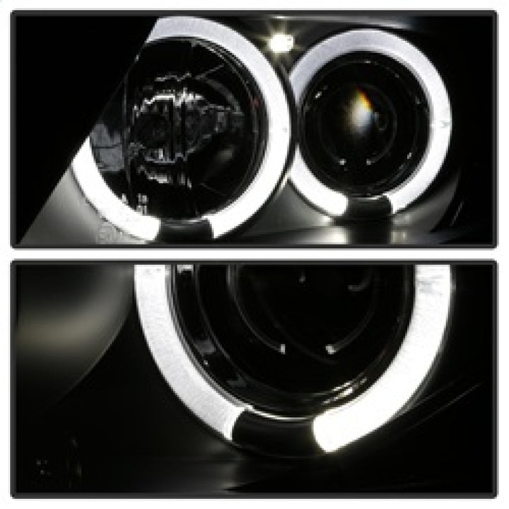 Spyder BMW Z4 03-08 Projector Headlights Halogen Model Only - LED Halo Black PRO-YD-BMWZ403-HL-BK - Bull Strap