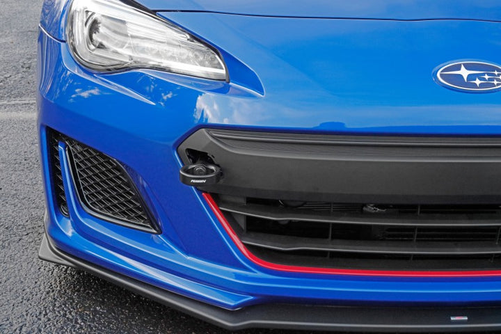 PERRIN 18-21 Subaru WRX & STI / 13-25 BRZ / 17-20 Toyota 86 Tow Hook Kit (Front) - Flat Black - Bull Strap