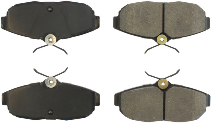 StopTech Performance 05-09 Ford Mustang Cobra/Mach 1 V6/GT / 10 Shelby/Shelby GT Rear Brake Pads - Bull Strap