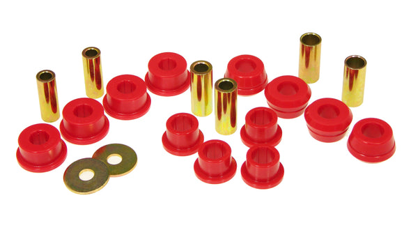Prothane 91-95 Toyota MR2 Rear Control Arm Bushings (w/ Strut Rod Bushings) - Red - Bull Strap