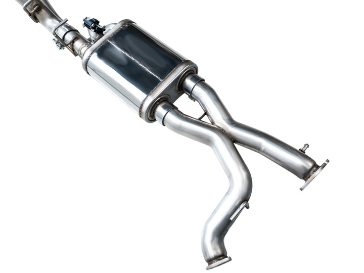 AWE Tuning 22-24 Ford Bronco Raptor 4WD Dual BashGuards Cat-Back SwitchPath Exhaust (No Tips) - Bull Strap
