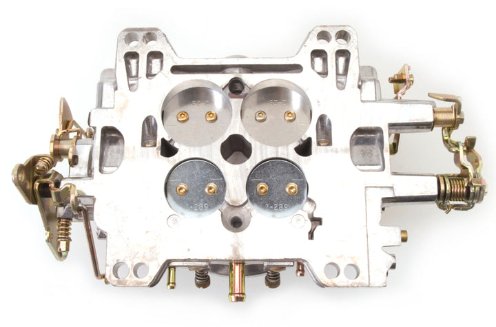 Edelbrock Carburetor Performer Series 4-Barrel 600 CFM Manual Choke Satin Finish - Bull Strap