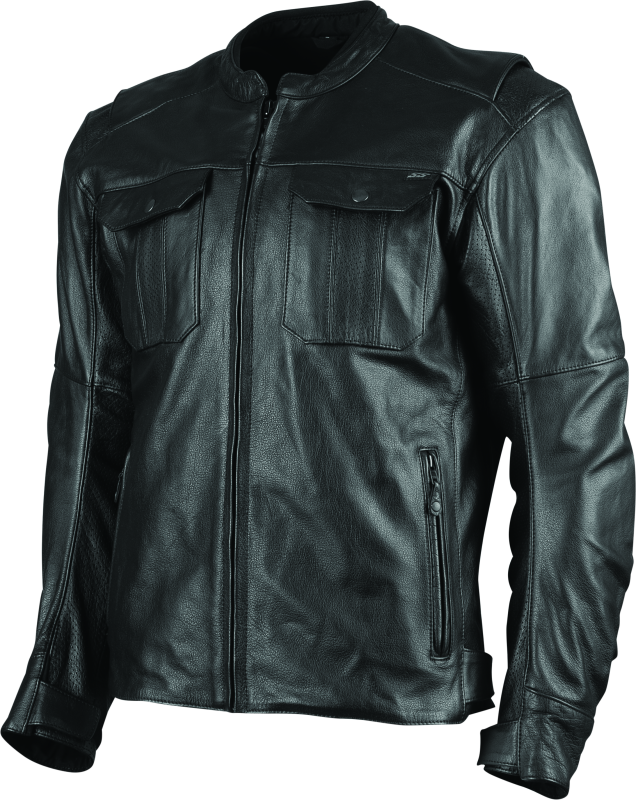 Speed and Strength Band of Brothers Leather Jacket Black - Large - Bull Strap