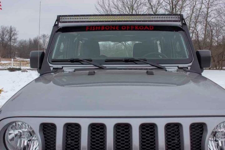 Fishbone Offroad 2018+ Jeep Wrangler JL Windshield Light Bracket - Bull Strap