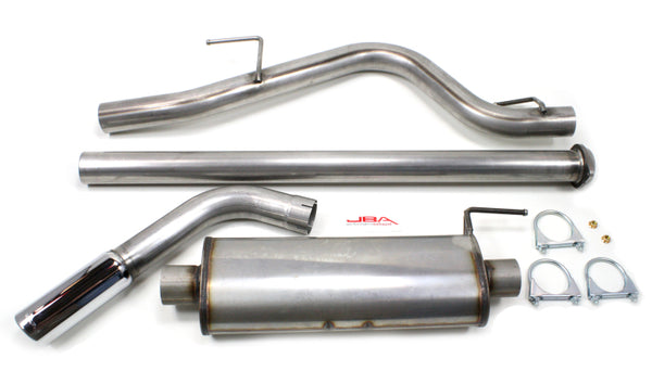 JBA 11-14 Ford F-150 All 2.7L/3.5L/5.0L 409SS Pass Side Single Exit Cat-Back Exhaust - Bull Strap