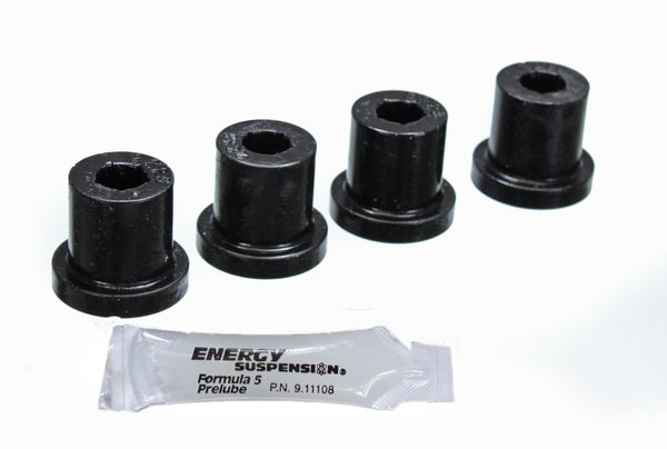 Energy Suspension Aftermarket Shackle Set - Black - Bull Strap