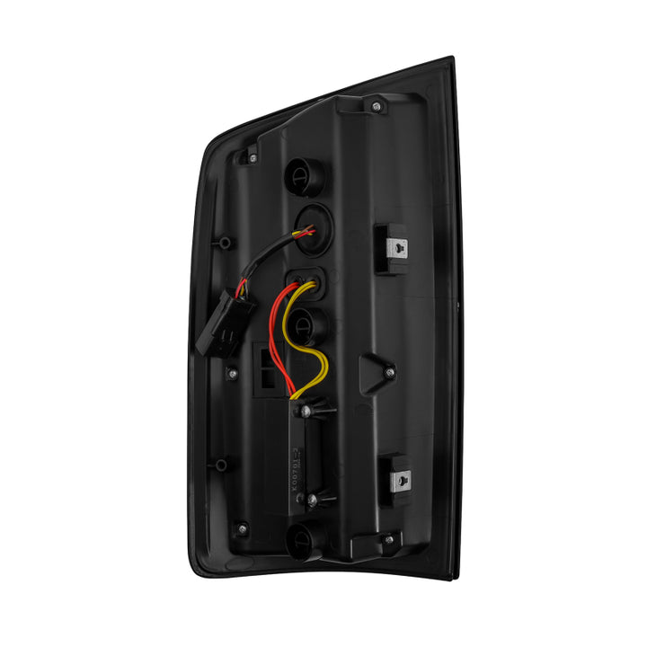 AlphaRex 02-06 Dodge Ram1500 + 03-06 Dodge Ram2500/3500 Luxx-Series LED Tail Lights (Pair) Black/Red - Bull Strap