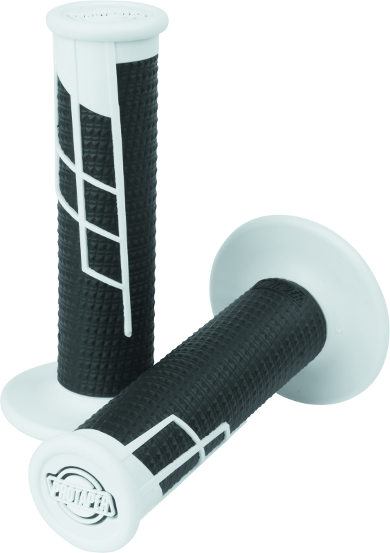 ProTaper Clamp-On 1/2 Waffle Grip - White/Black - Bull Strap