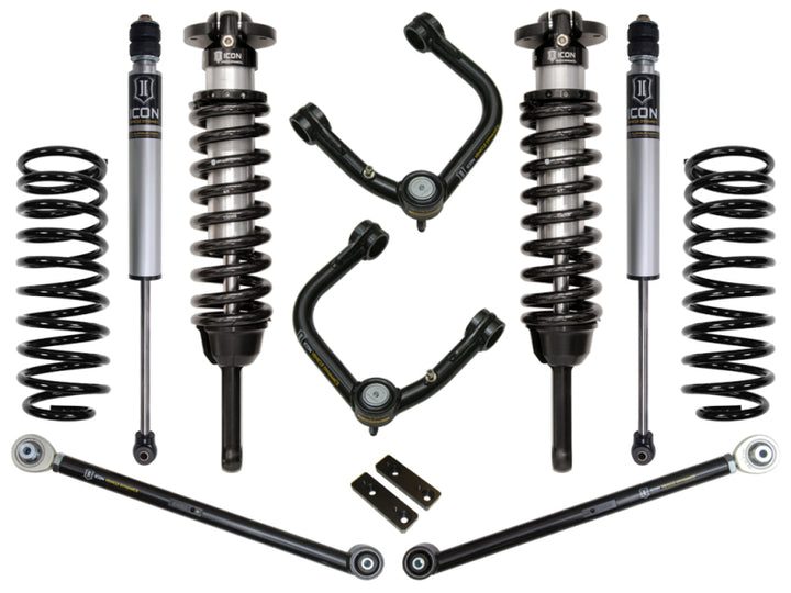 ICON 2010+ Toyota FJ/4Runner 0-3.5in Stage 3 Suspension System w/Tubular Uca - Bull Strap