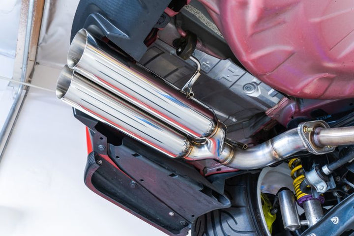 Remark 2015+ Subaru WRX/STI VA Boso Edition Axle Back Exhaust w/ Stainless Steel Single Wall Tip - Bull Strap
