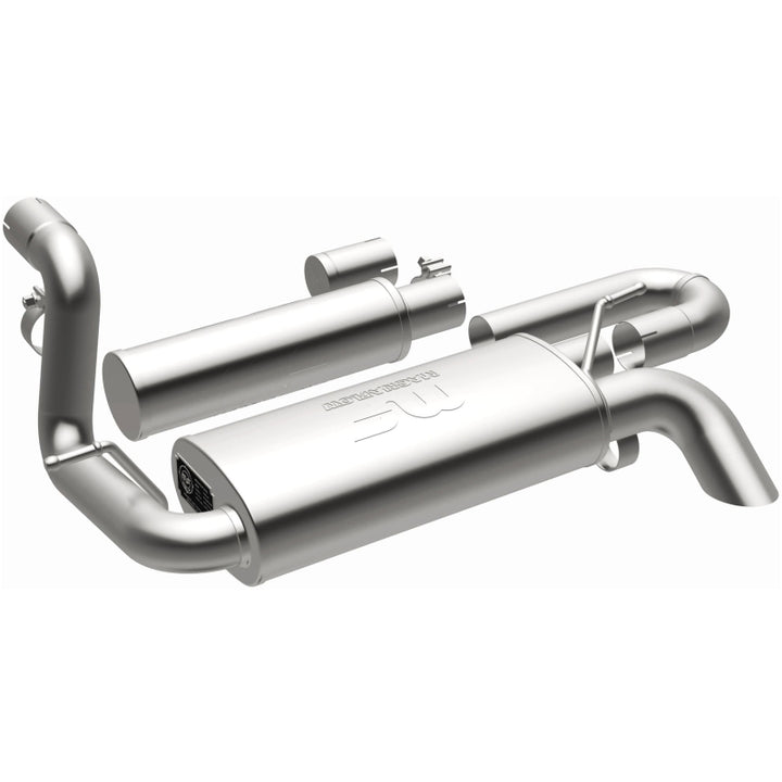 MagnaFlow 18-23 Jeep Wrangler JL 2.0L/3.6L Overland Series Axle-Back Exhaust - Bull Strap