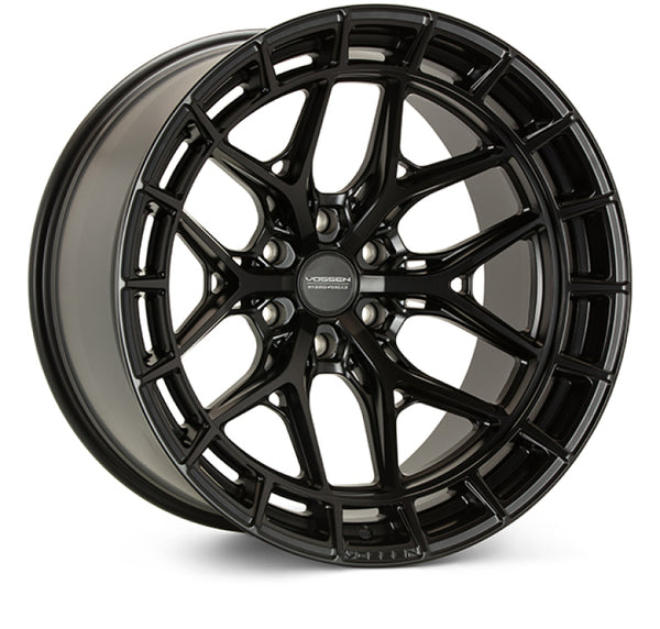 Vossen HFX-1 20x10 / 6x135 BP / ET-18 / 87.1 CB / Super Deep - Satin Black Wheel - Bull Strap