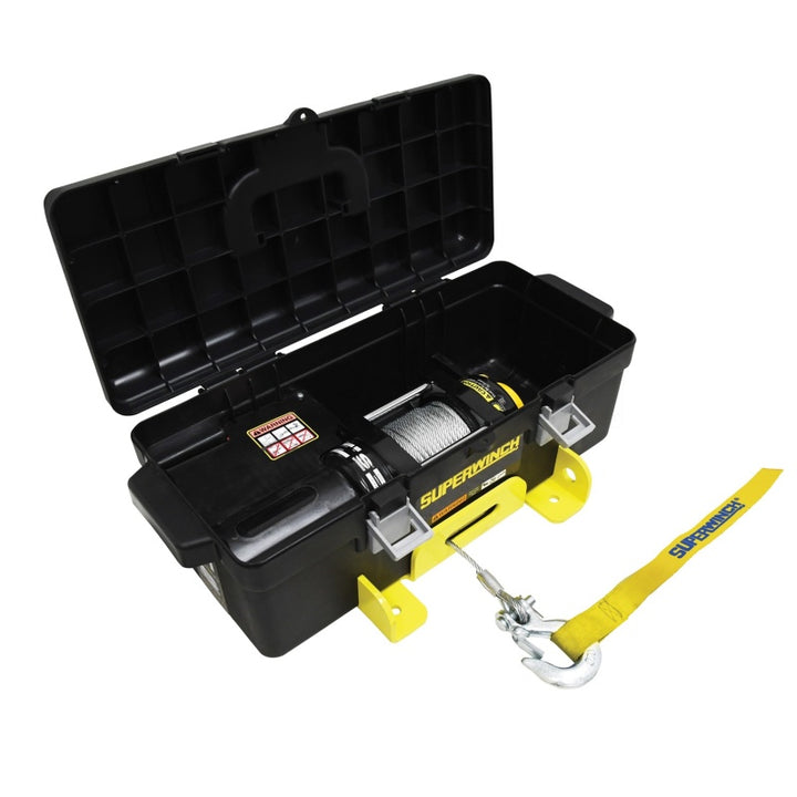 Superwinch 4000 LBS 12V DC 3/16in x 50ft Steel Rope Winch2Go Steel Rope - Bull Strap