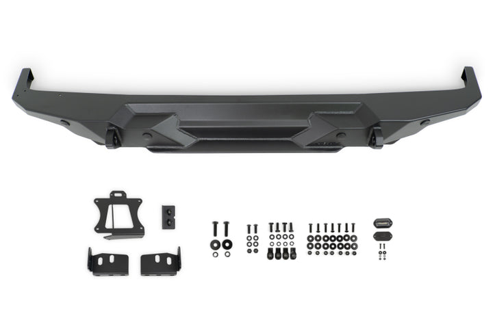 DV8 Offroad 2018 Jeep Wrangler JL FS-15 Series Rear Bumper - Bull Strap
