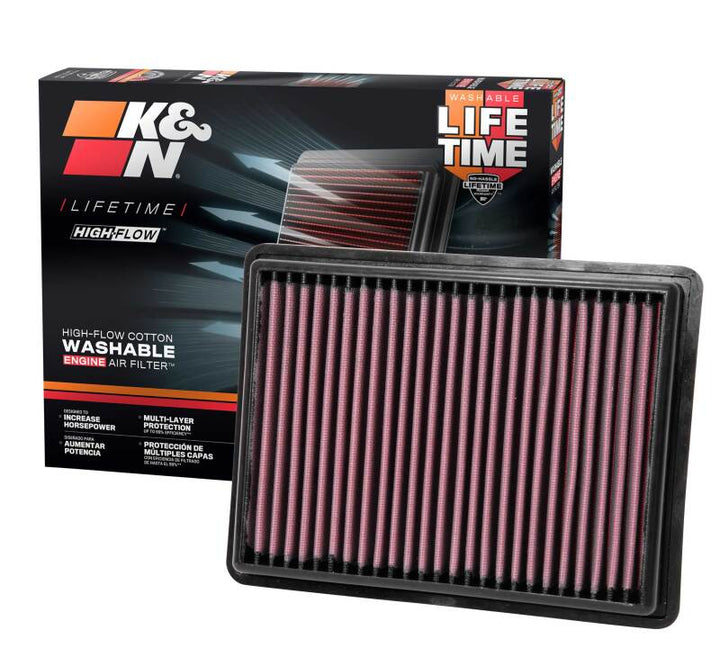 K&N Replacement Air Filter 2018 Chevrolet Equinox / 2018 GMC Terrain 1.5L/1.6L/2.0L - Bull Strap