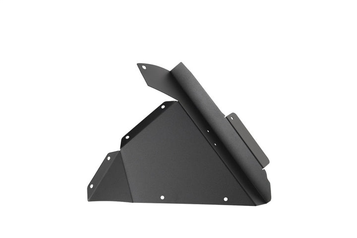 Rugged Ridge Inner Fender Liners Frnt Aluminum Black 18-20 Jeep Wrangler JL - Bull Strap