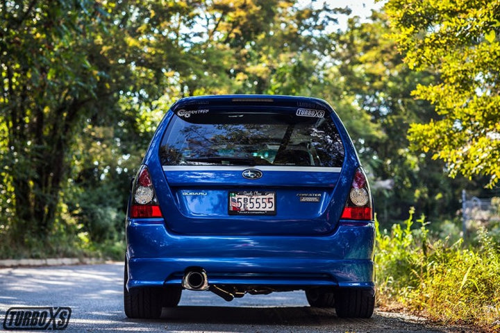 Turbo XS 04-08 Forester 2.5 XT Cat Back Exhaust - Bull Strap