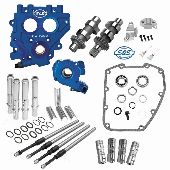 S&S Cycle 99-06 BT Chain Drive Cam Chest Kit - 510C - Bull Strap