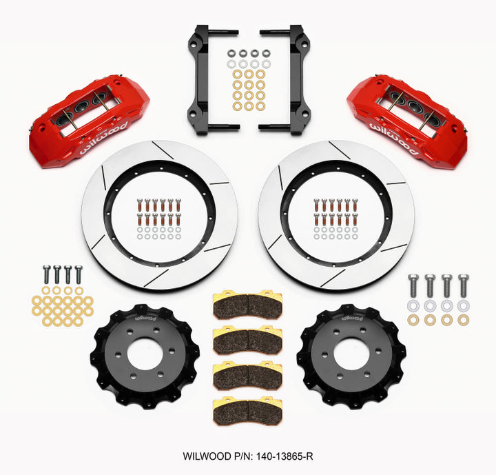 Wilwood TX6R Front Kit 15.50in Red 2010-Up Ford F150 (6 lug) - Bull Strap