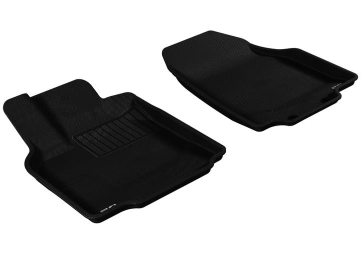 3D MAXpider 2007-2015 Mazda CX-9 Kagu 1st Row Floormat - Black - Bull Strap