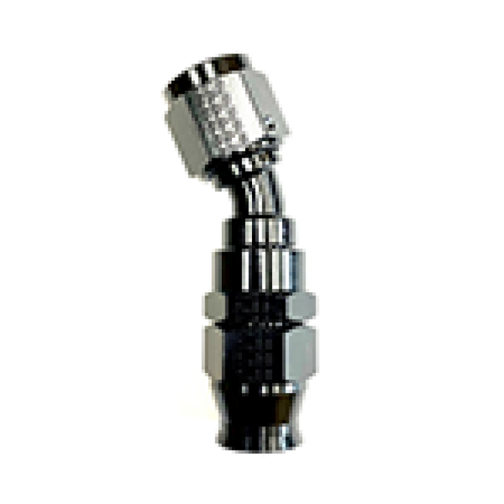 Fragola -6AN Real Street 30 Degree Hose End Black For PTFE Hose - Bull Strap