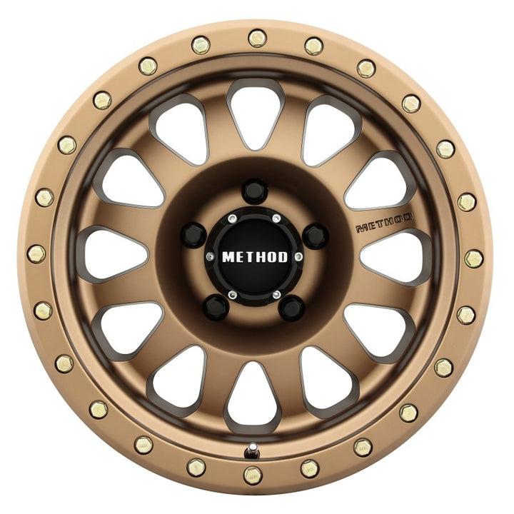 Method MR304 Double Standard 15x8 -24mm Offset 5x4.5 83mm CB Method Bronze Wheel - Bull Strap