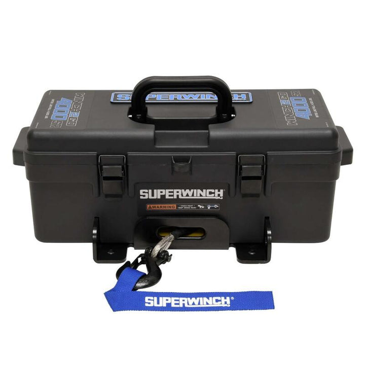 Superwinch 4000 LBS 12V DC 3/16in x 50ft Synthetic Rope Winch2Go - Bull Strap