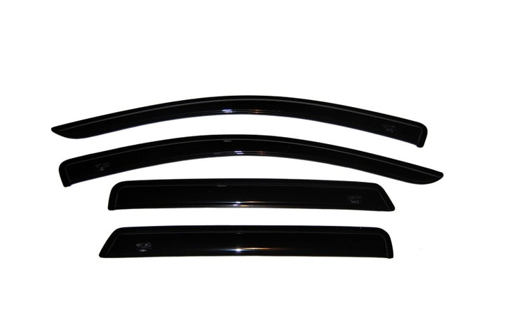AVS 08-18 Dodge Journey Ventvisor Outside Mount Window Deflectors 4pc - Smoke - Bull Strap