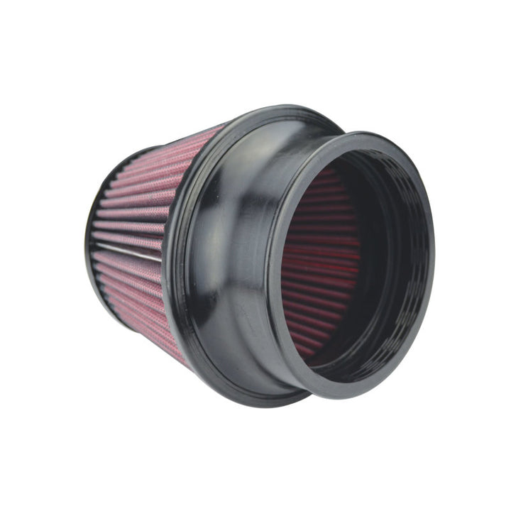 Injen High Performance Air Filter - 4.50 Black Filter 6.75 Base / 5 Tall / 5 Top - Bull Strap