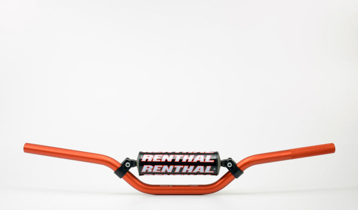 Renthal 12-19 KTM 50SX 7/8 in. Handlebar Mini - Orange - Bull Strap