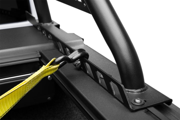 N-Fab ARC Sports Bar 20-22 Jeep Gladiator - Textured Black(Roll-N-Lock Cover Fitment Only) - Bull Strap