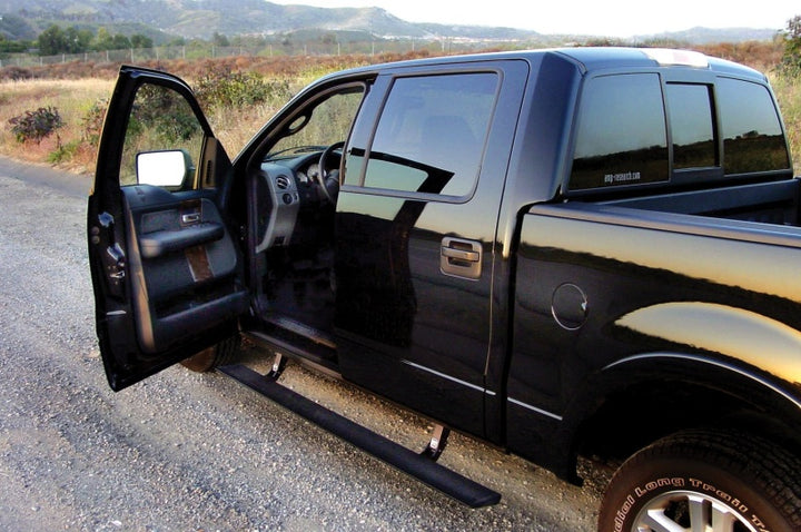 AMP Research 2004-2008 Ford F150 All Cabs PowerStep - Black - Bull Strap