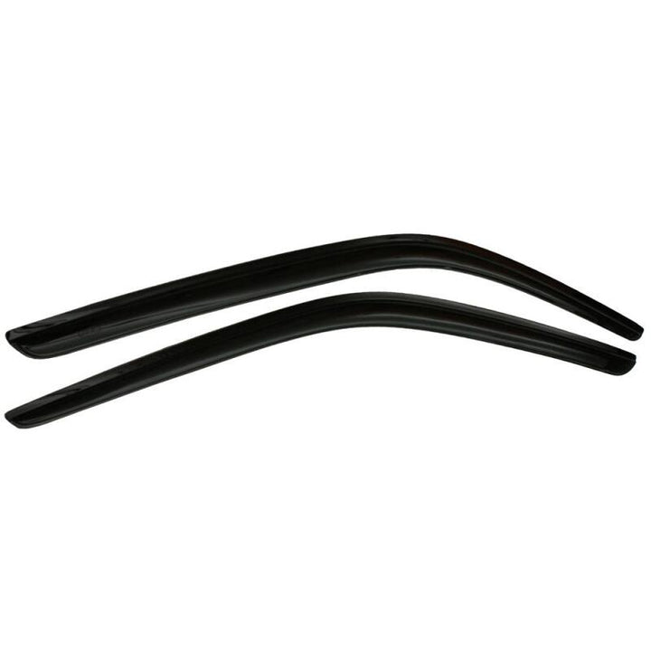 AVS 14-18 Ford Transit Ventvisor Outside Mount Window Deflectors 2pc - Smoke - Bull Strap