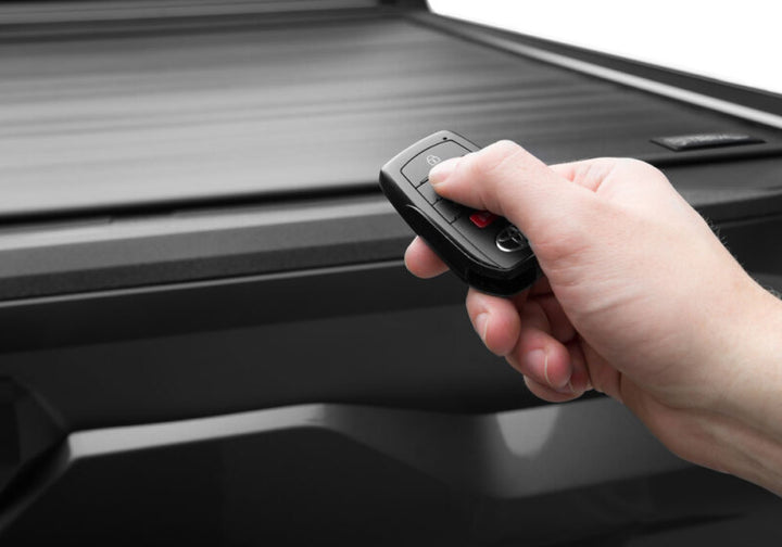 Retrax 2024 Ford Ranger (5ft Bed) EQ Electric Retractable Tonneau Cover w/ T-Slot Rails - Bull Strap