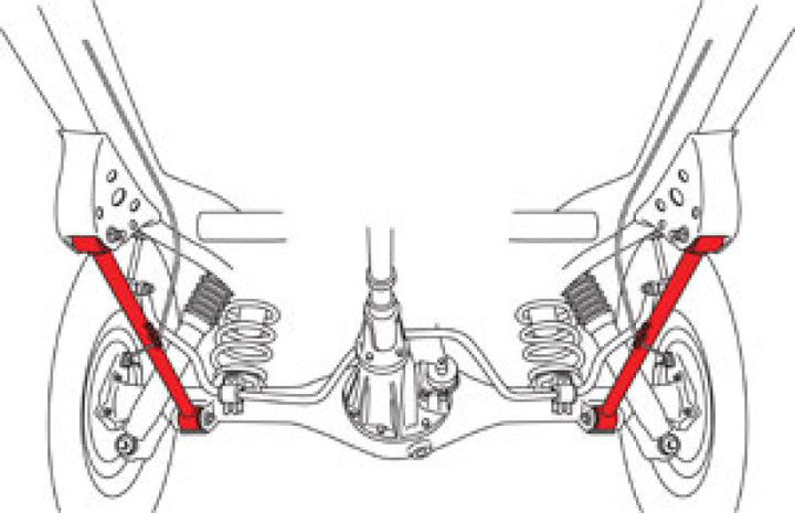 SPC Performance Toyota 4Runner Rear Lower Control Arms - Bull Strap