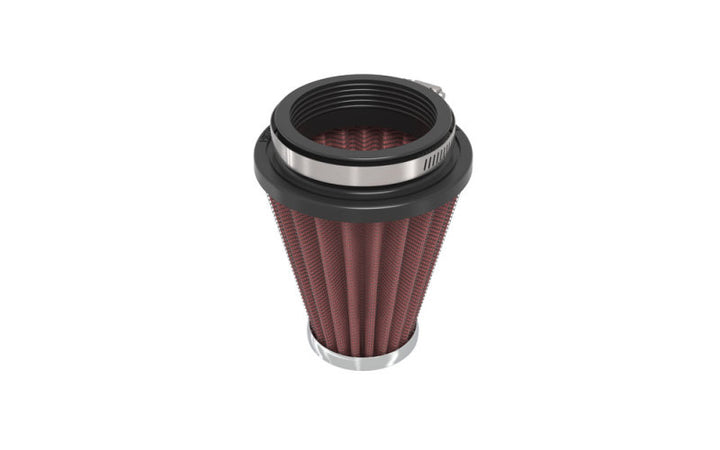 K&N Universal Chrome Filter 2.25 Inch Flange / 3.5 Inch Base / 2 Inch Top / 4 Inch Height - Bull Strap