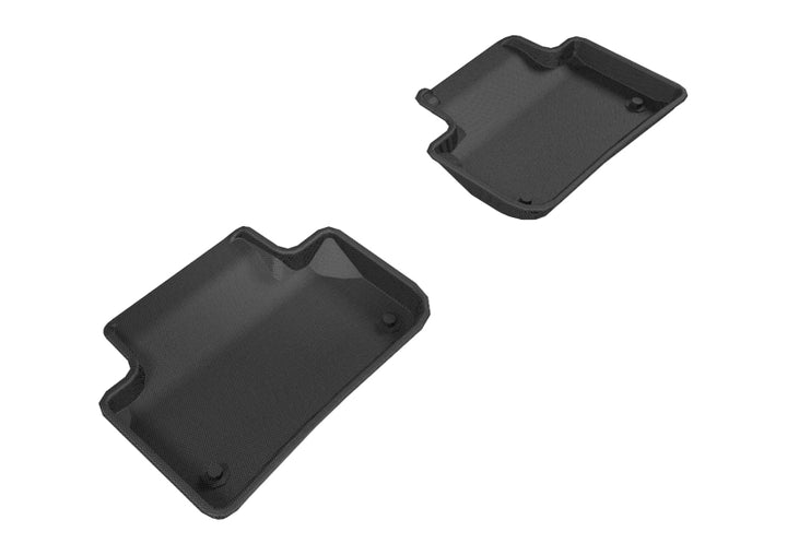 3D MAXpider 2018-2020 Audi Q5 Kagu 2nd Row Floormats - Black - Bull Strap