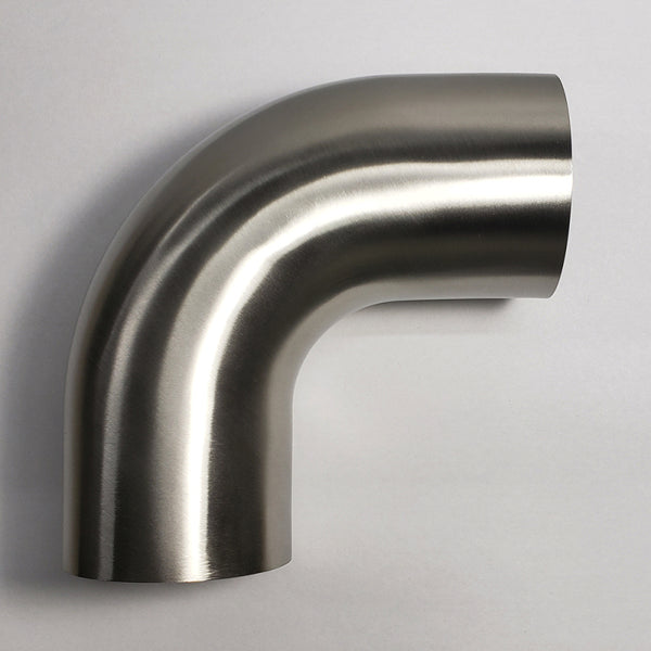 Stainless Bros 5in Diameter 1D Radius 90 Degree Bend 2in/2in Leg Mandrel Bend - Bull Strap