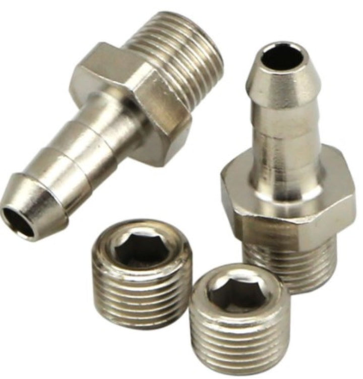 Turbosmart 1/8in NPT 6mm Hose Tail Fittings and Blanks - Bull Strap