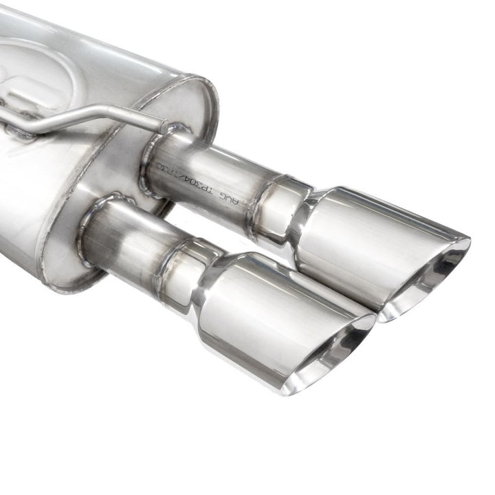Stainless Works 2008-09 Pontiac G8 GT 3in Catback Systemt X-Pipe Turbo Chambered Muffler 3.5in Tips - Bull Strap