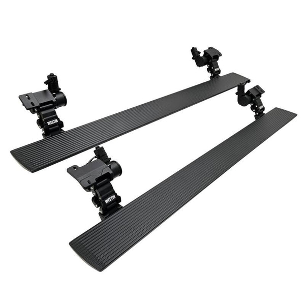 Westin 2024 Toyota Tacoma Double Cab Pro-E Electric Running Boards - Textured Black - Bull Strap