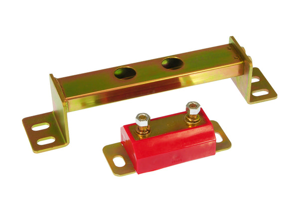 Prothane 99-04 Ford Mustang Trans Mount & Crossmember Kit - Red - Bull Strap