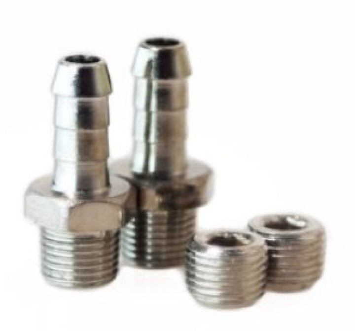 Turbosmart WG50/60 1/8NPT - 6MM Hose Tail Fitting Kit w/ Plug - Bull Strap