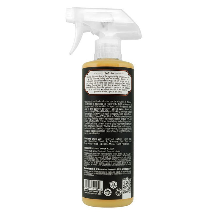 Chemical Guys Speed Wipe Quick Detailer - 16oz - Bull Strap