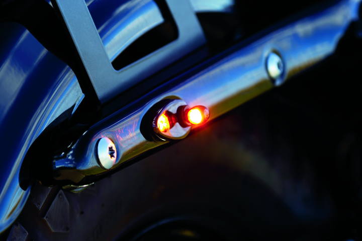 Kuryakyn Fender Strut Cover Plates Gloss Black - Bull Strap