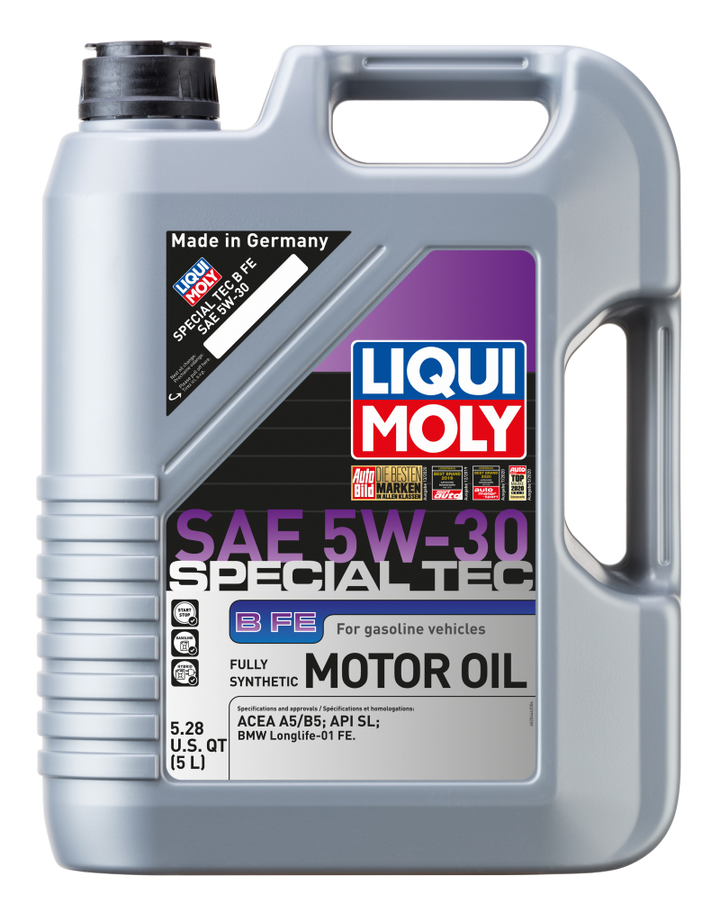 LIQUI MOLY 5L Special Tec B FE Motor Oil SAE 5W30 - Bull Strap