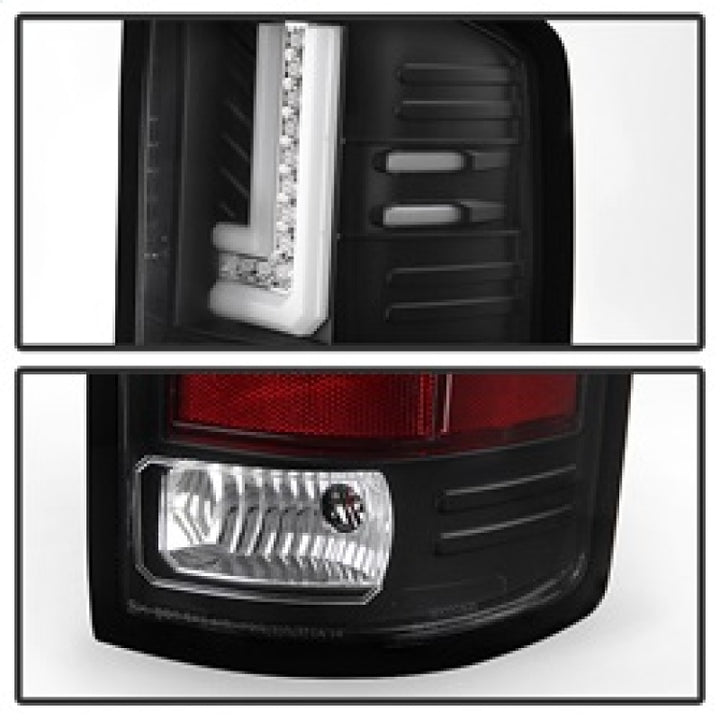Spyder GMC Sierra 14-16 LED Tail Lights Black ALT-YD-GS14-LBLED-BK - Bull Strap
